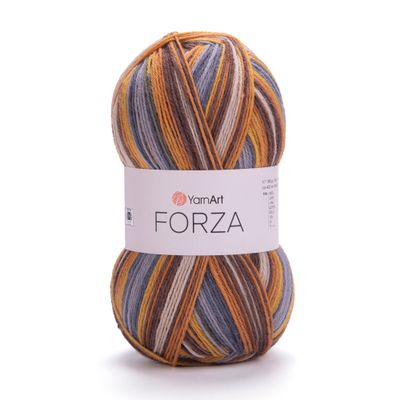 YarnArt Forza 2504 - spalvingi ir tvirti siūlai kojinių mezgimui | kamezgi.lt mezgimo siūlai internetu