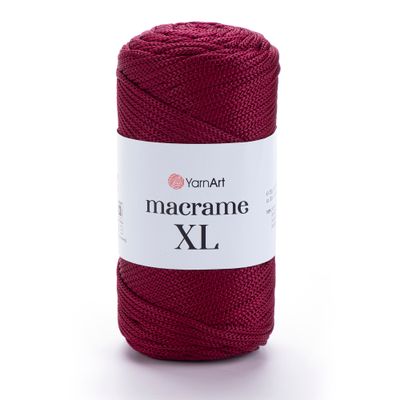 YarnArt Macrame XL nėrimo virvelė 145 bordo YarnArt Macrame XL 145 nėrimo virvelė - padėkliukams, krepšiams, kilimams nerti | kamezgi.lt mezgimo siūlai internetu