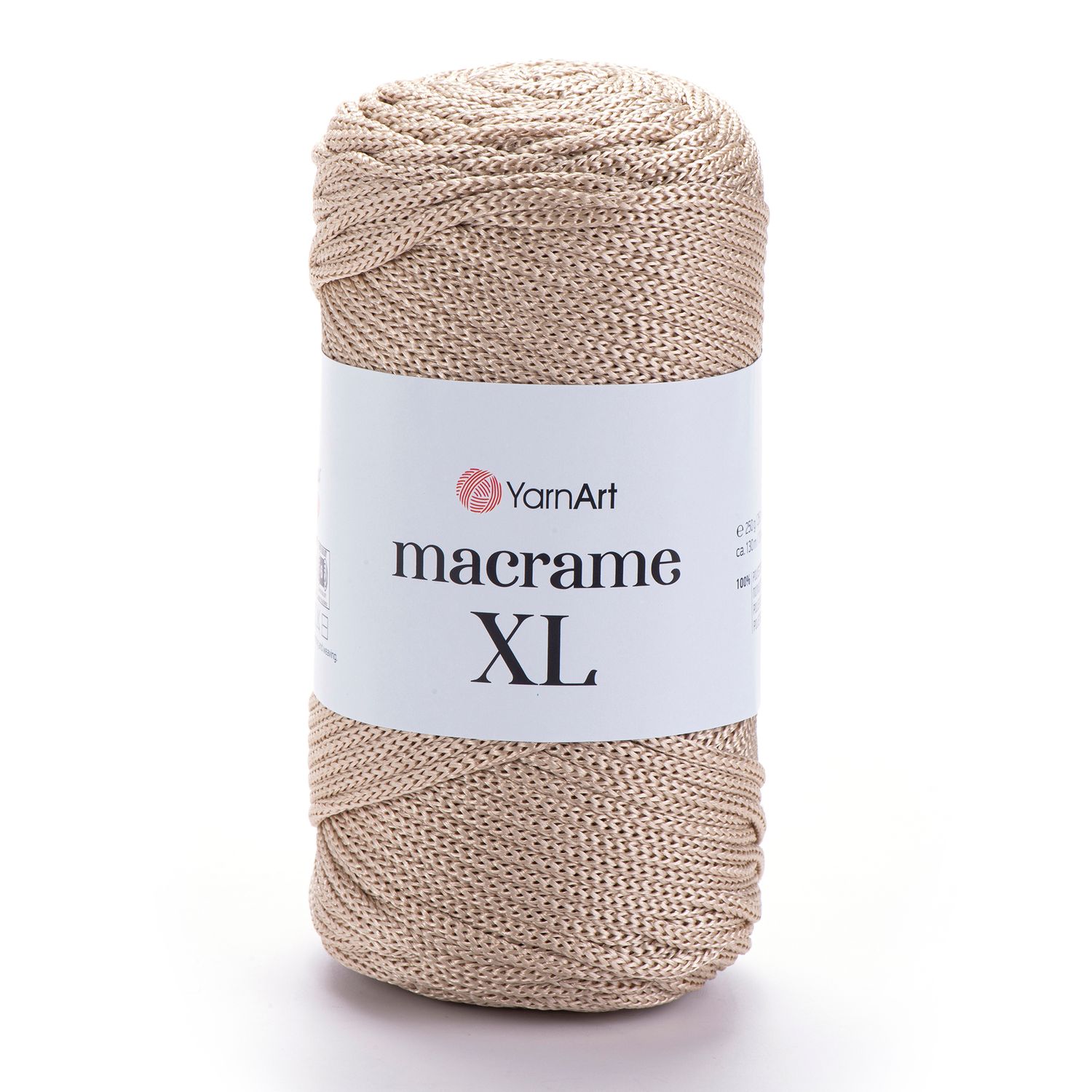 YarnArt Macrame XL 166 nėrimo virvelė - padėkliukams, krepšiams, kilimams nerti | kamezgi.lt mezgimo siūlai internetu