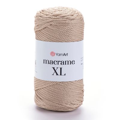 YarnArt Macrame XL nėrimo virvelė 166 smėlio YarnArt Macrame XL 166 nėrimo virvelė - padėkliukams, krepšiams, kilimams nerti | kamezgi.lt mezgimo siūlai internetu
