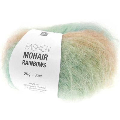 Fashion Mohair Rainbows 001 - moherio siūlai su spalvų perėjimu mezgimui | kamezgi.lt mezgimo siūlai internetu