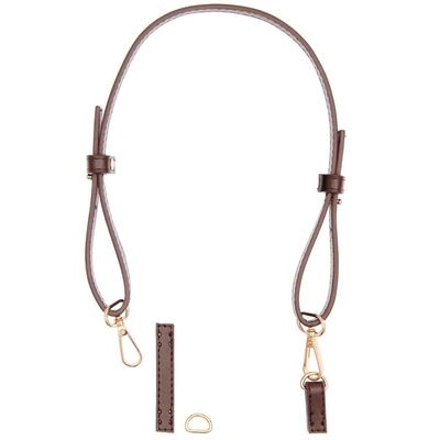 Dirbtinės odos rankena rankinei (ruda) | kamezgi.lt mezgimo siūlai internetu