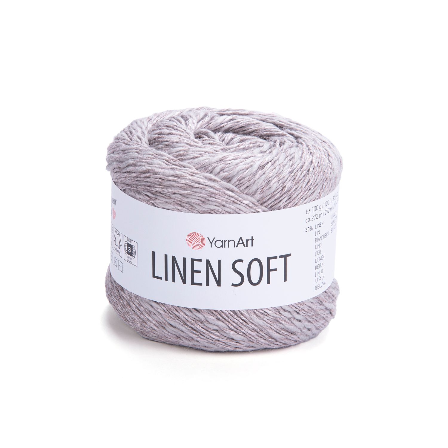 YarnArt Linen Soft 7307 - lino, viskozės ir medvilnės siūlai vasarai | kamezgi.lt mezgimo siūlai internetu