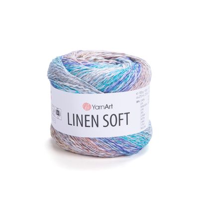 YarnArt Linen Soft 7402 YarnArt Linen Soft 7402 - lino, viskozės ir medvilnės siūlai vasarai | kamezgi.lt mezgimo siūlai internetu