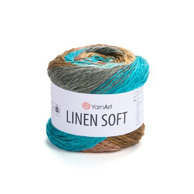 YarnArt Linen Soft 7409 YarnArt Linen Soft 7409 - lino, viskozės ir medvilnės siūlai vasarai | kamezgi.lt mezgimo siūlai internetu