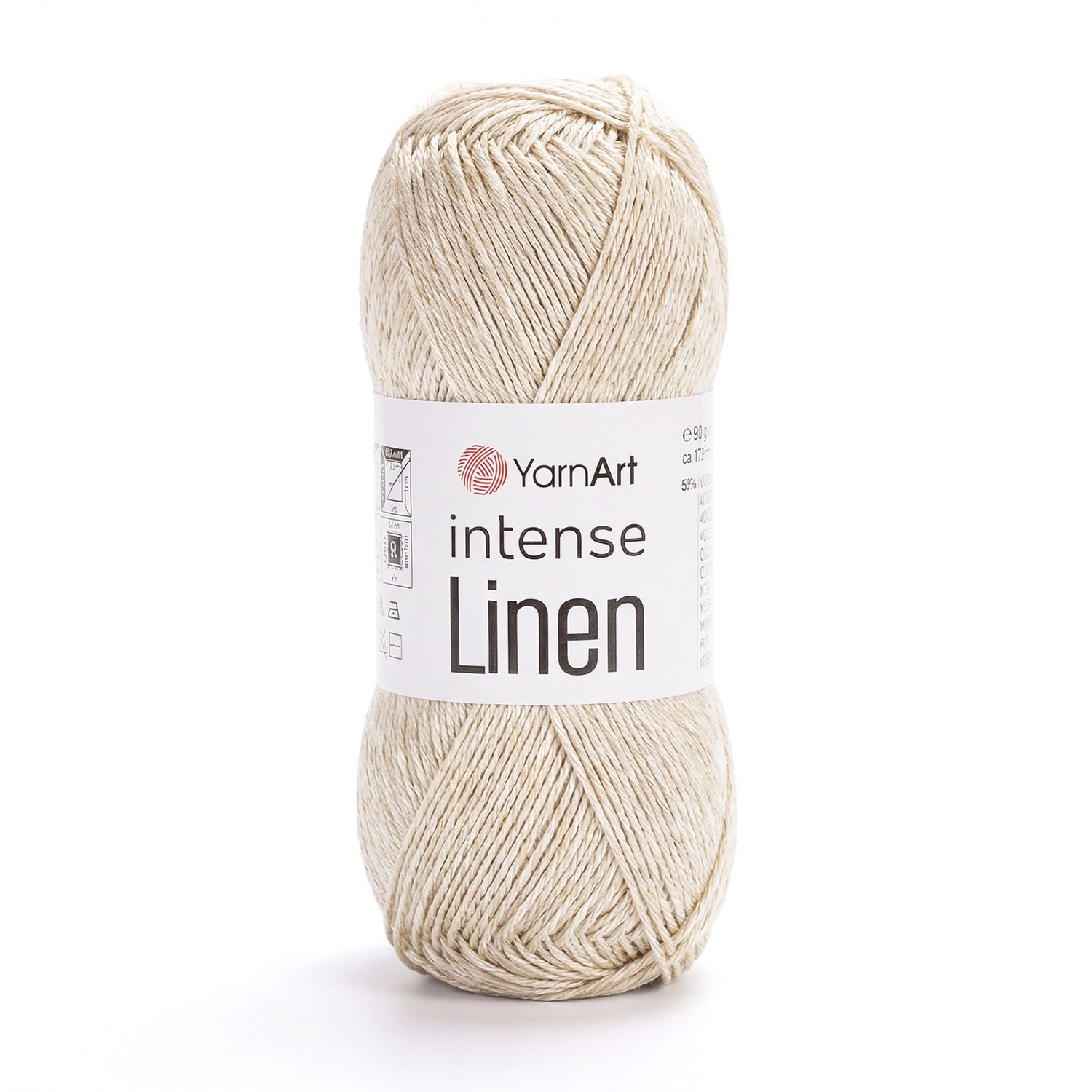 YarnArt Intense Linen 4101 - lino ir viskozės siūlai vasarai | kamezgi.lt mezgimo siūlai internetu