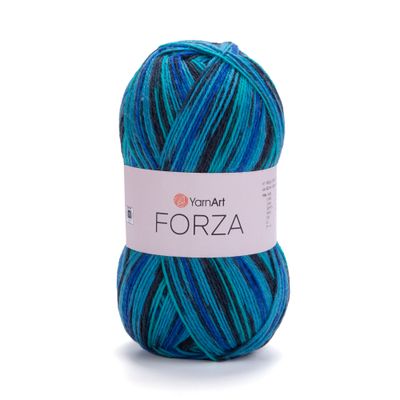 YarnArt Forza 2507 - spalvingi ir tvirti siūlai kojinių mezgimui | kamezgi.lt mezgimo siūlai internetu