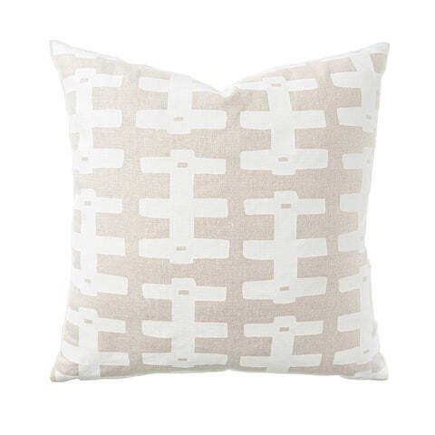 Caroline Cecil Pillow - White Natural