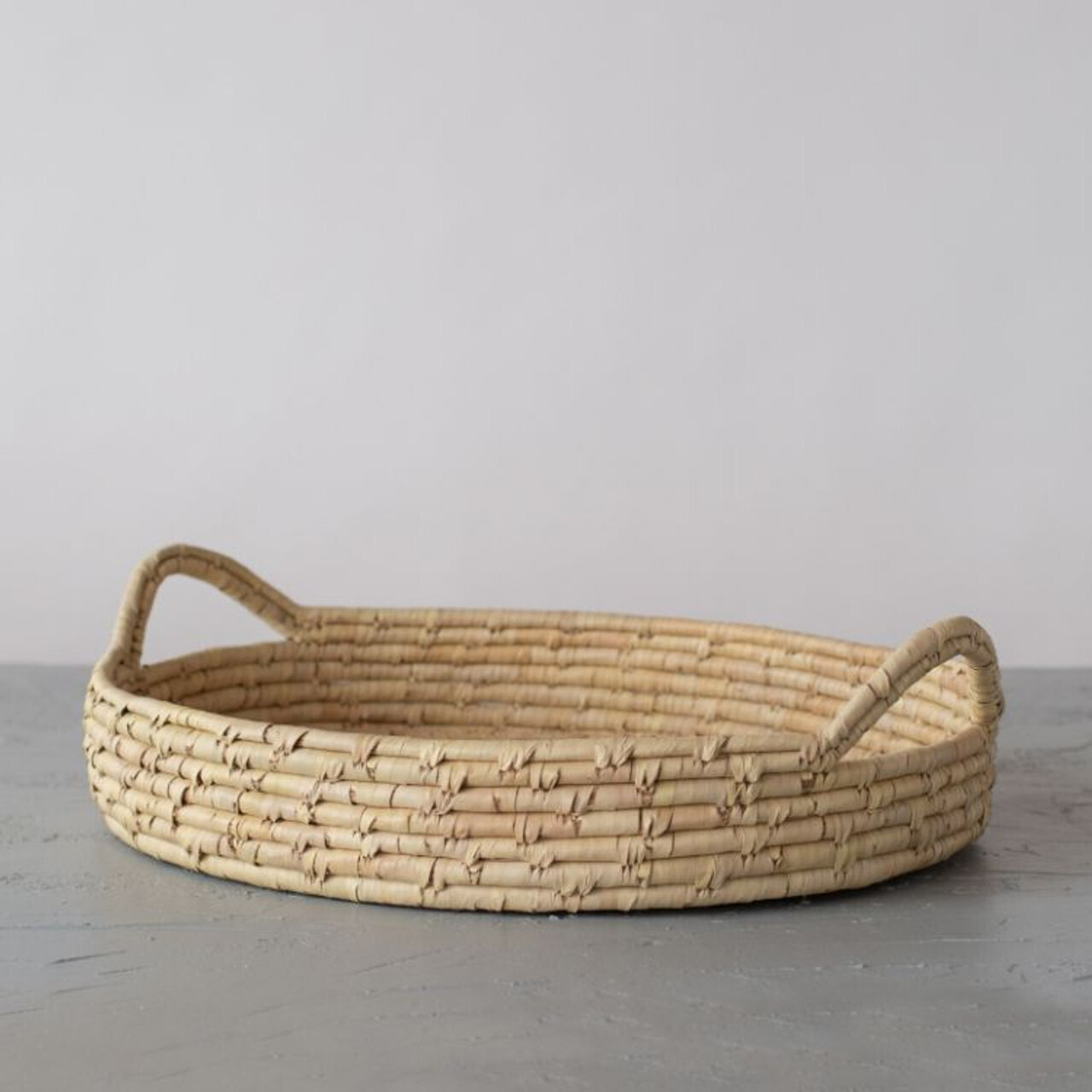 Will &amp; Atlas - Palm Leaf Large Woven Tray