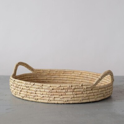 Will &amp; Atlas - Palm Leaf Large Woven Tray