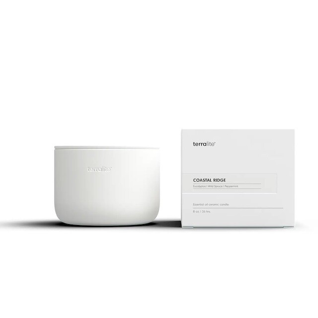 Coastal Ridge Ceramic Candle