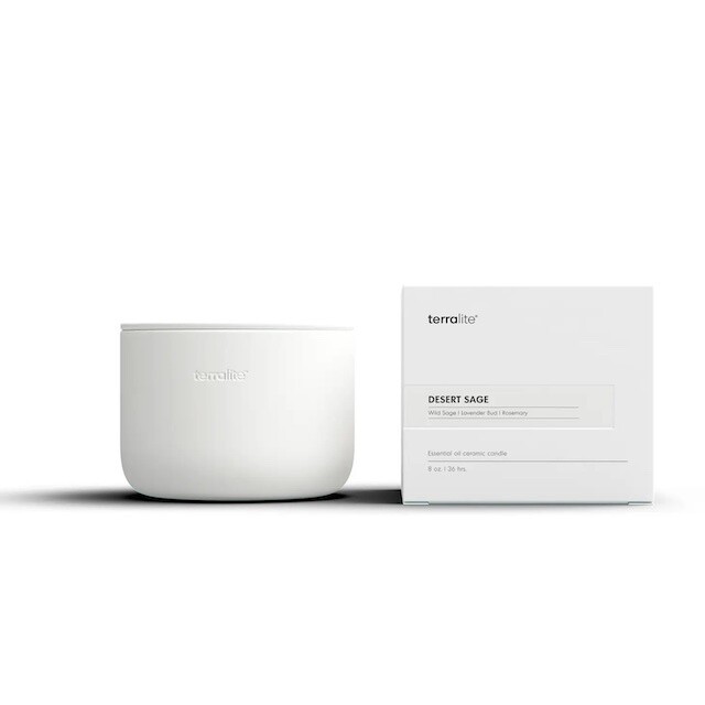Desert Sage Ceramic Candle