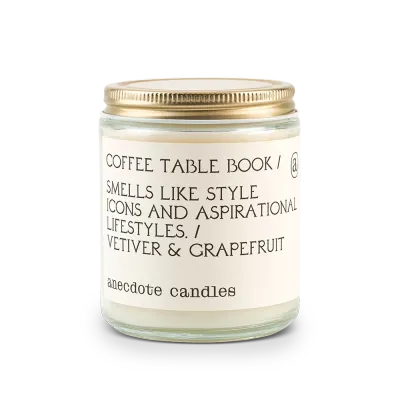 Anecdote Candle - Coffee Table Book
