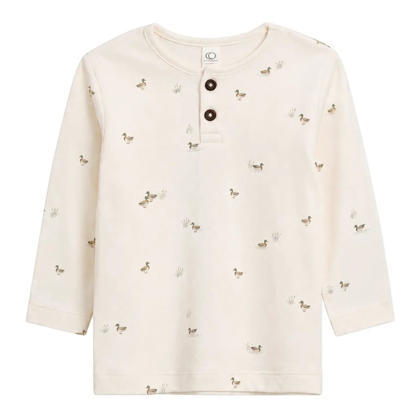 Reef Long Sleeve Henley- Mallard