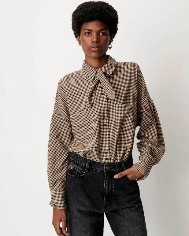Sessùn Cecily Shirt with knotted collar