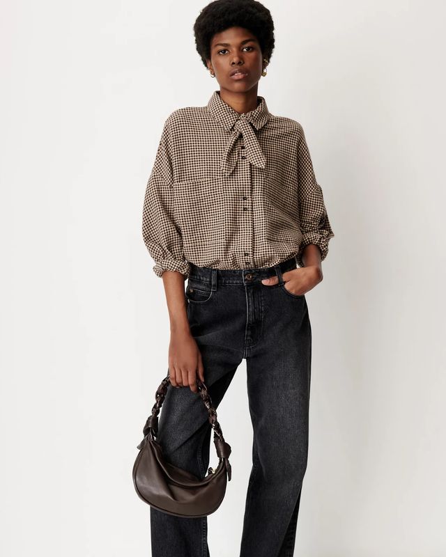 Sessùn Cecily Shirt with knotted collar