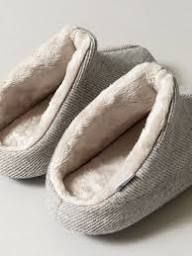 Morihata Shetland Wool Lined Room Bootie, Beige