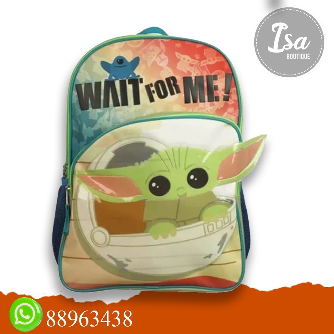 Mochila escolar para niños Star Wars: The Mandalorian Grogu