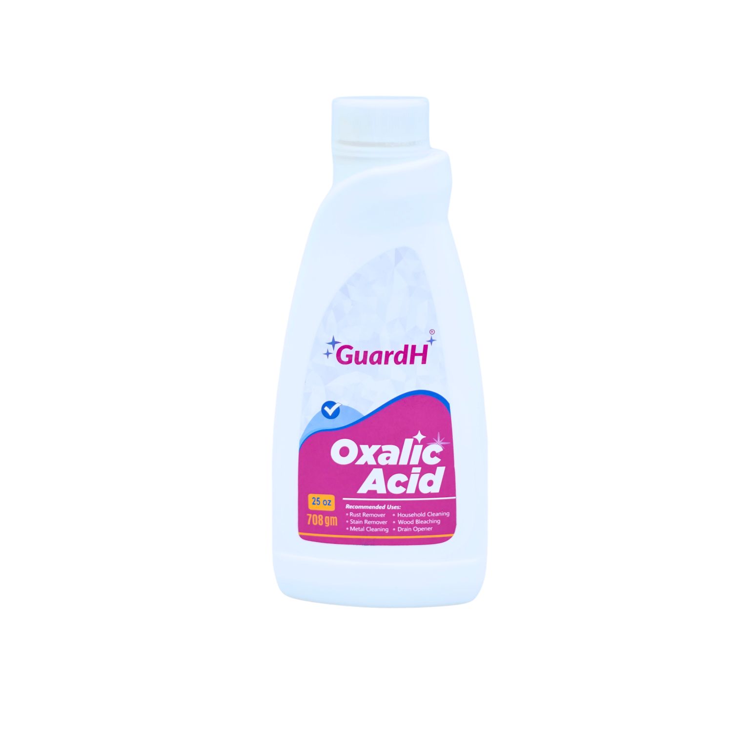 GuardH Oxalic Acid Liquid – Industrial-Grade Rust, Stain & Scale Remover (25 oz / 708 gm) 1 Box (24 Bottles)