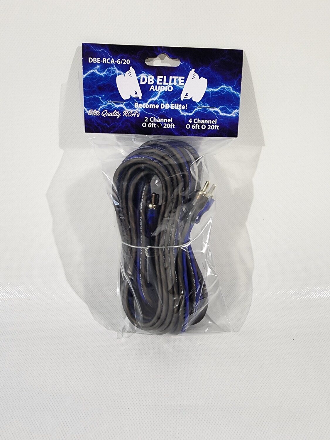 DB Elite Audio 2channel 20&#39; RCAs