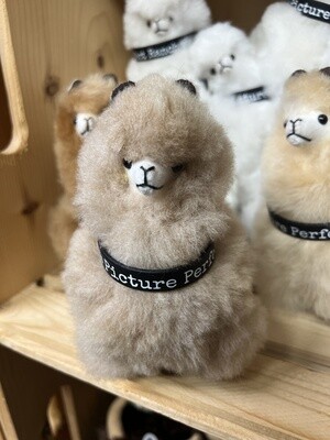 Alpaca made from fiber - Small Brown (5.5 in)