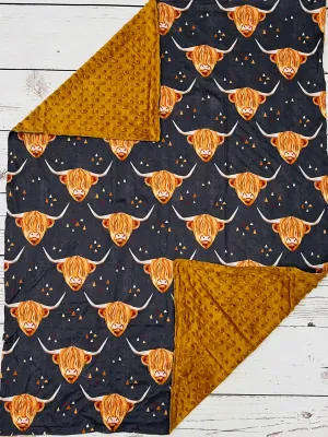 Highland Cow Baby Blanket