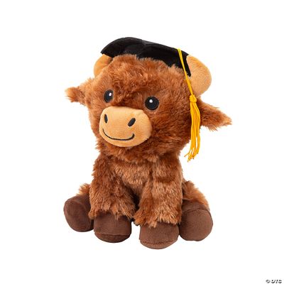 Graduation Plush - Highland Cow