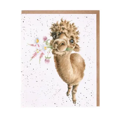 Greeting Card - Alpaca