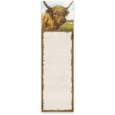 List Pad- Highland Cow