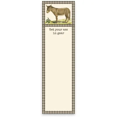 List Pad- Get Your Ass In Gear