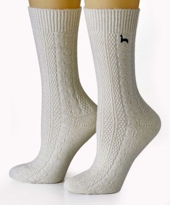 Alpaca Socks - White