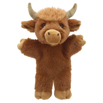 Hand and Finger Puppets - Highland Cow