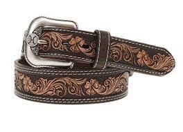 Mens Embossed Tooled Belt