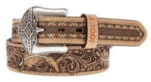 Mens Tooled Belt