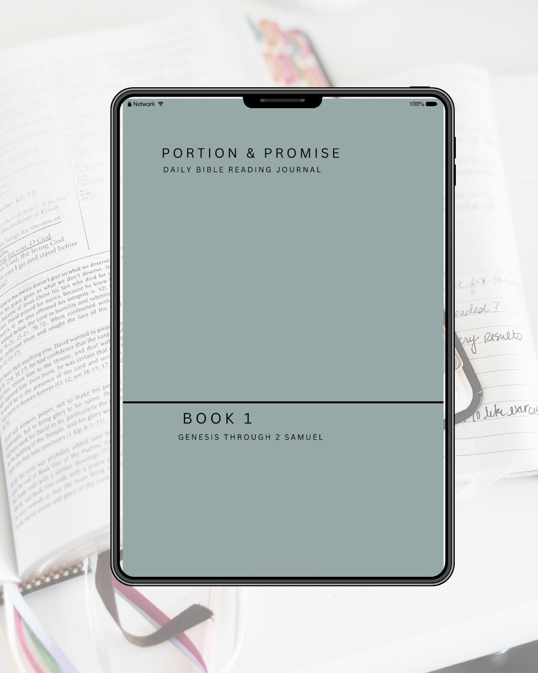 Portion & Promise Book 1 Daily Bible Reading Journal DIGITAL COPY