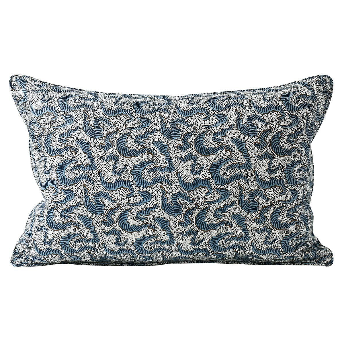 WG Yali Tobacco linen cushion 35x55cm