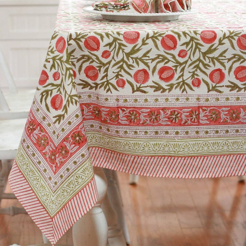 Tablecloth Pomegranate Red - 60&quot;x125&quot;