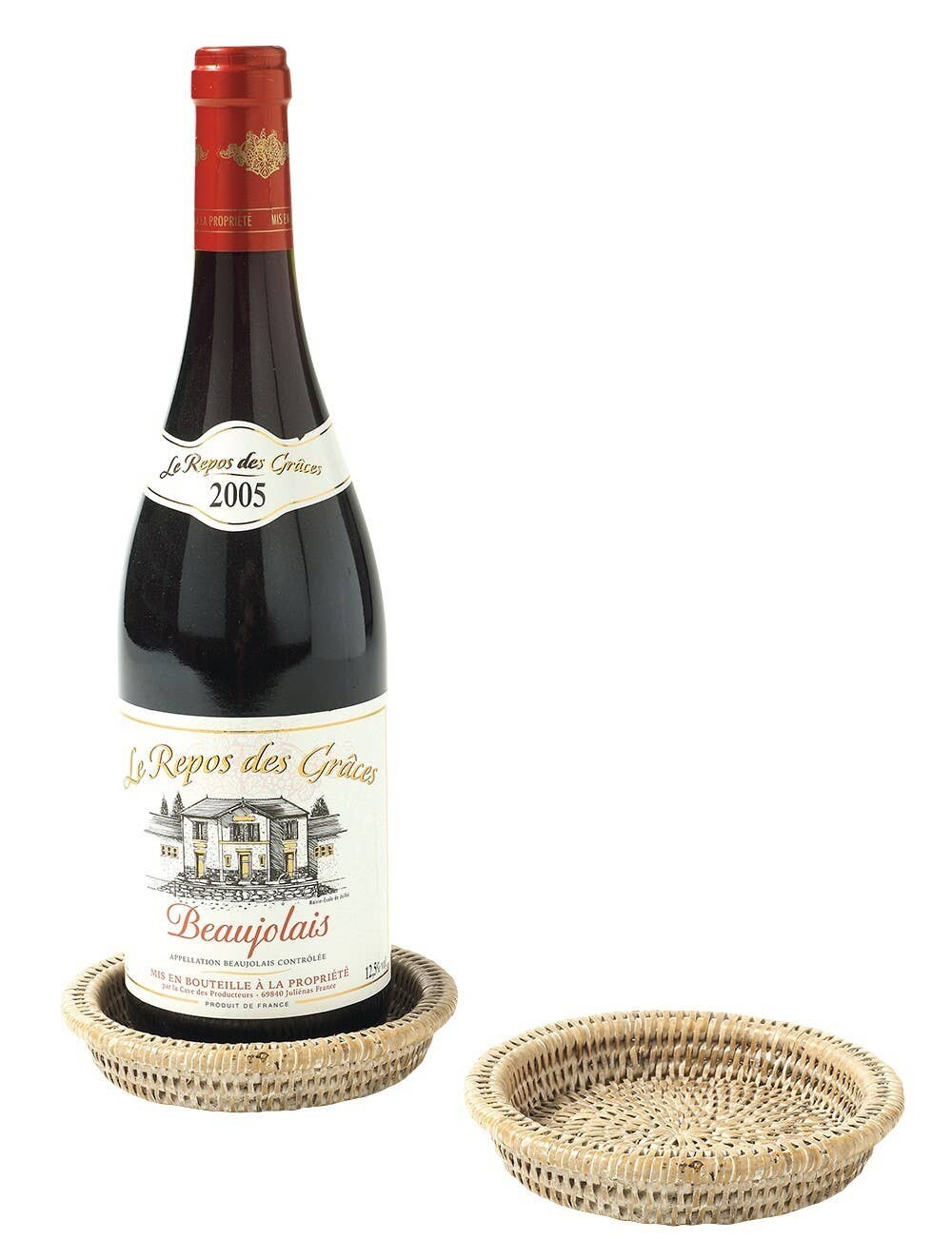 Topette - Bottle or bread Coaster - white