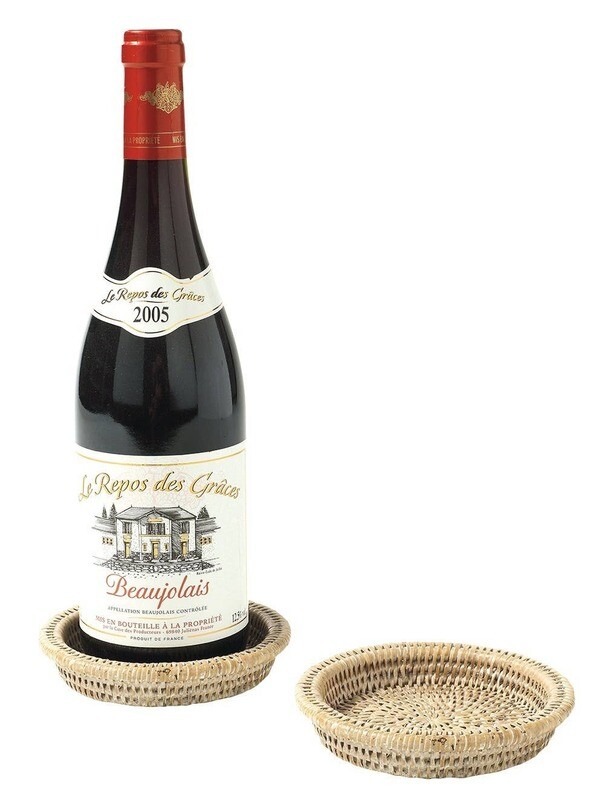 Topette - Bottle or bread Coaster - white