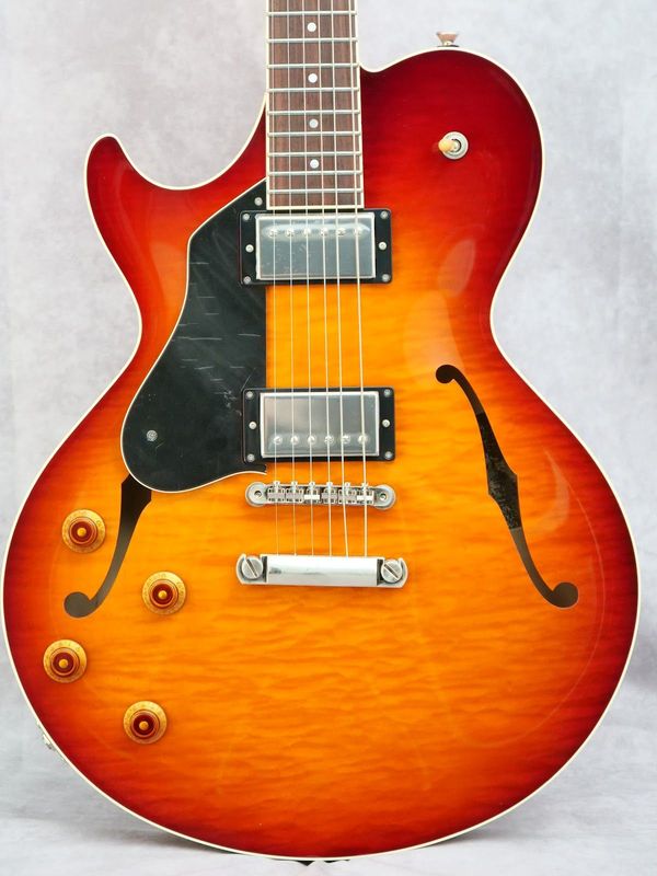 Collings SoCo Dark Cherry Burst left-handed guitar