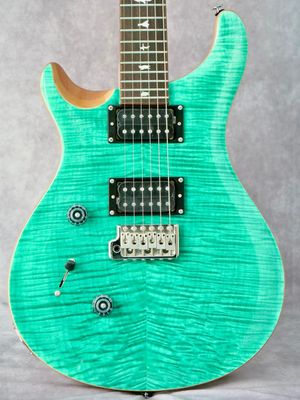 PRS SE Custom 24 Turquoise #536 left handed guitar PRS SE Custom 24 Turquoise #536 left handed guitar