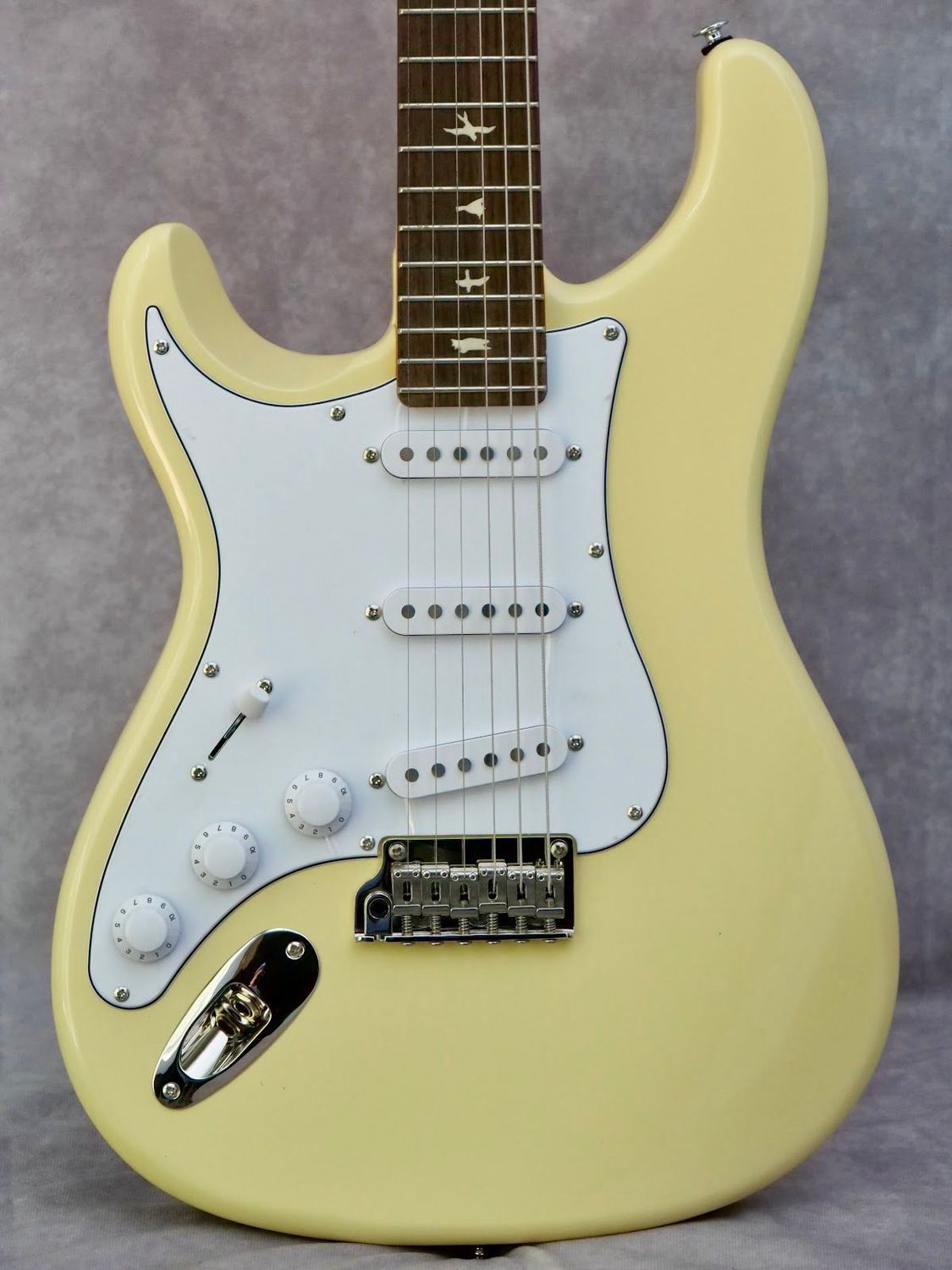 PRS SE Silver Sky Moon White #522 left handed guitar