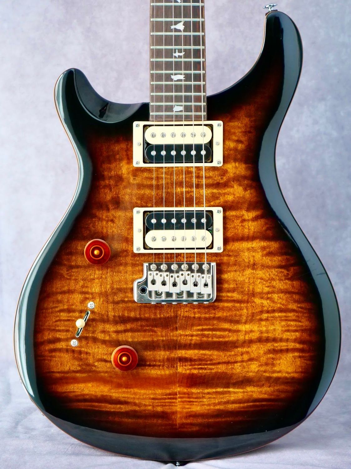 PRS Se Custom 24 Black Gold Burst #199 left handed guitar