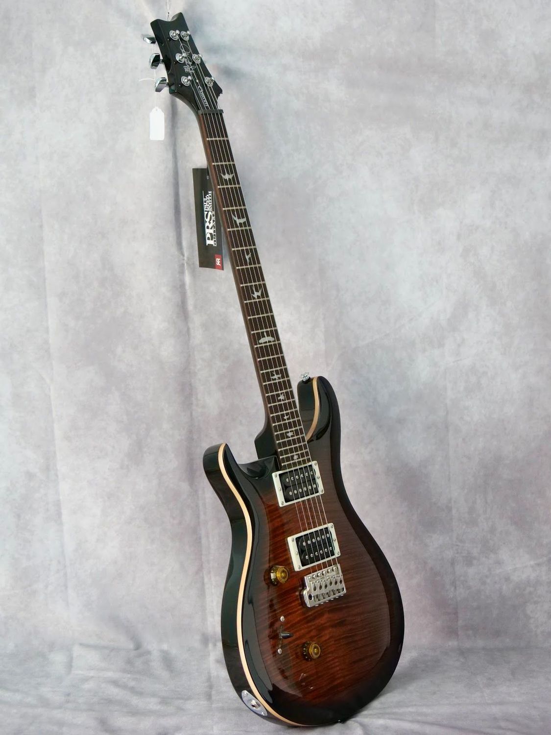 PRS SE Custom 24 Black Gold Burst #692 left handed guitar