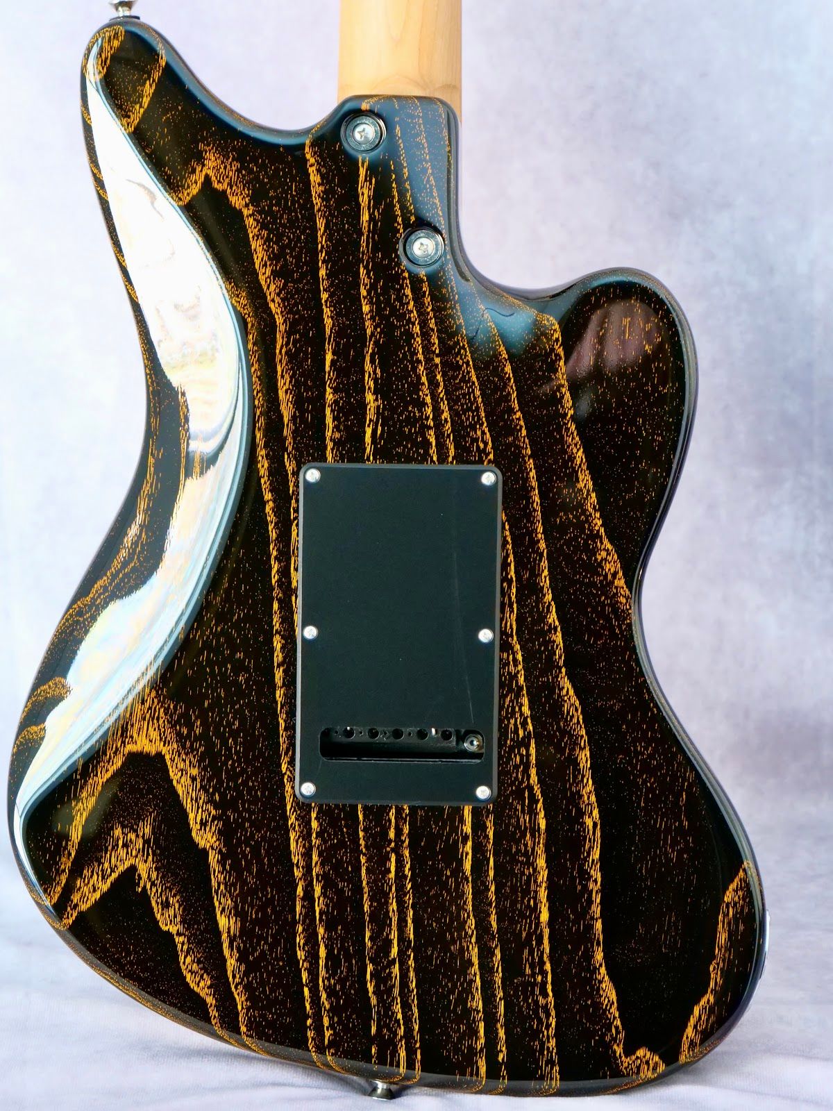 Anderson Raven Classic Black w/Orange Doghair left handed guitar