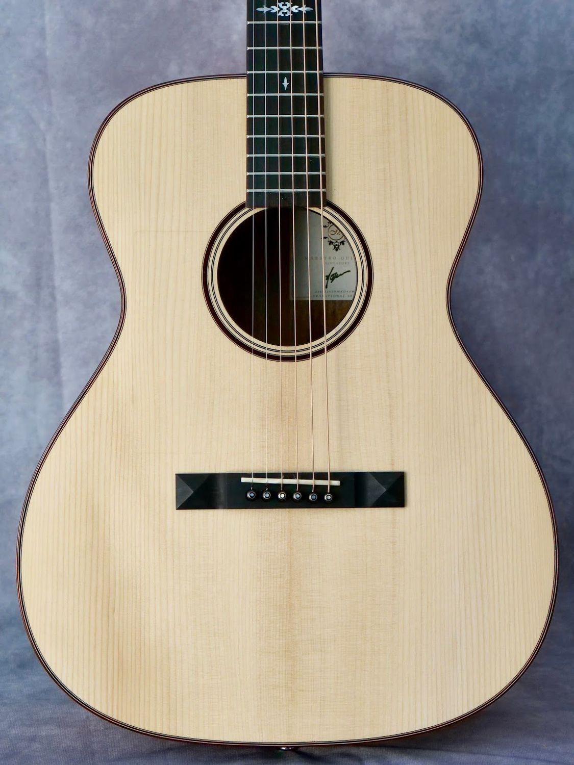 Maestro Traditional OM Adirondack/Koa #285 left handed guitar