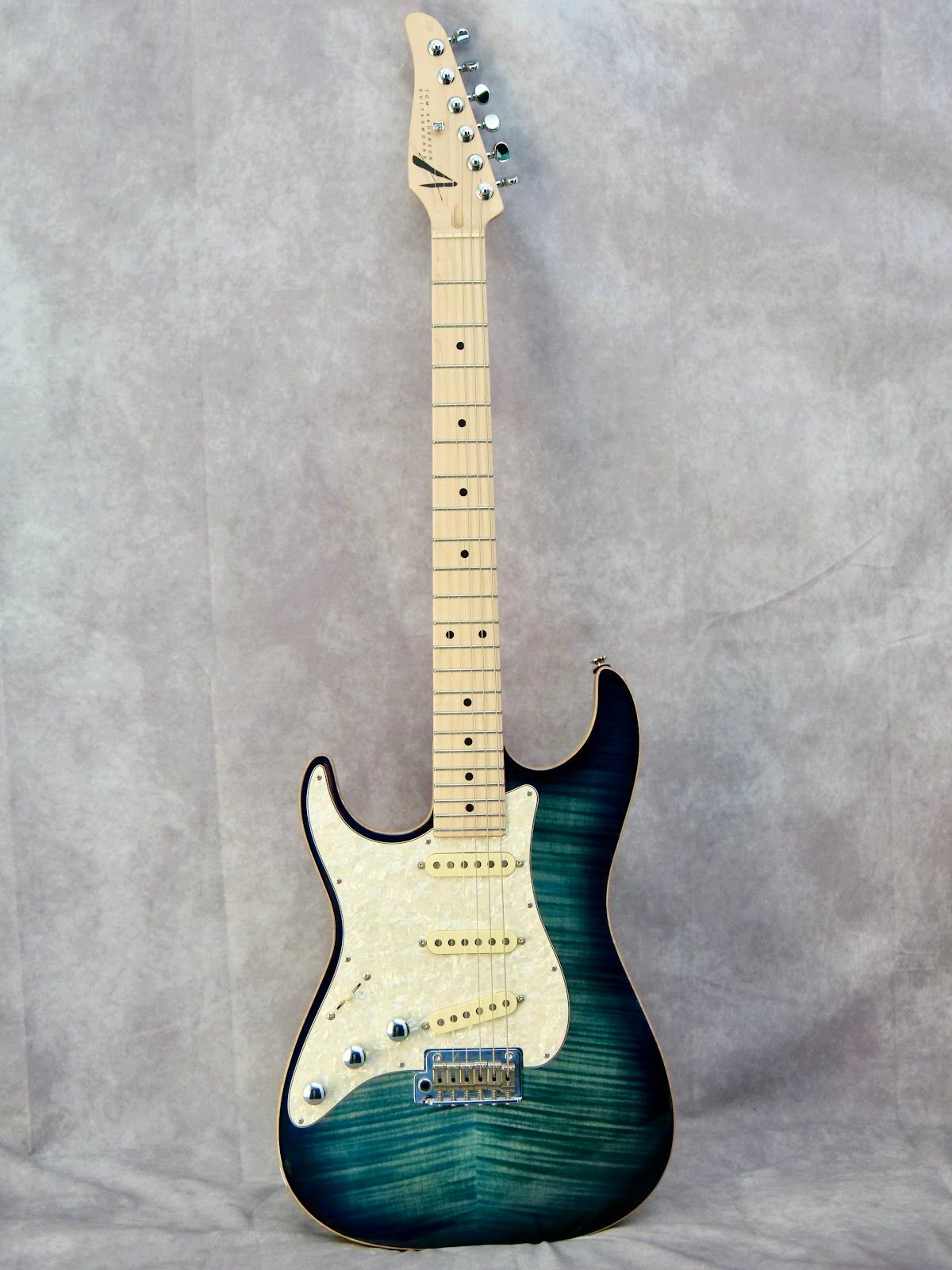 2017 Anderson Drop Top Classic Arctic Blue Burst left handed guitar