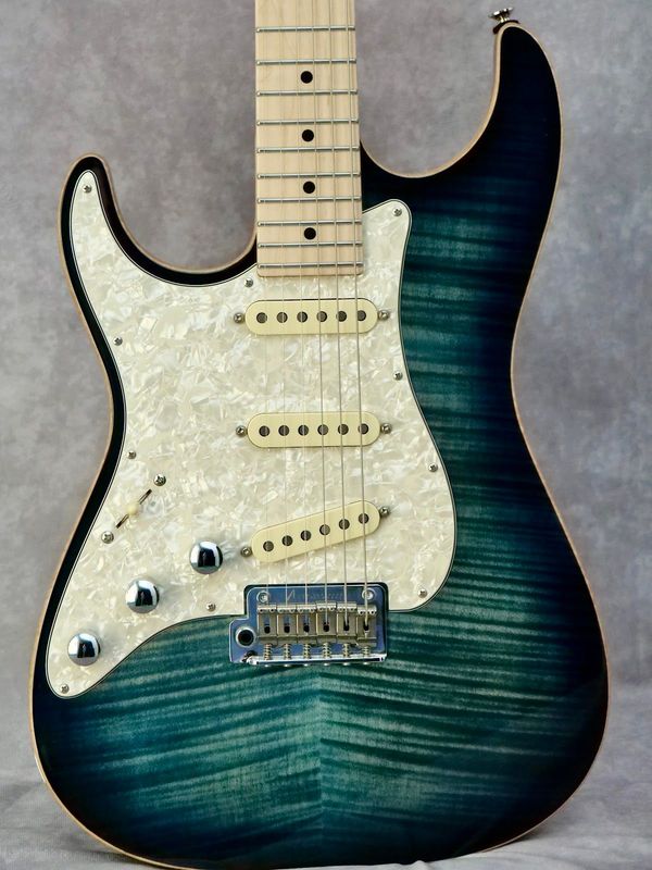 2017 Anderson Drop Top Classic Arctic Blue Burst left handed guitar