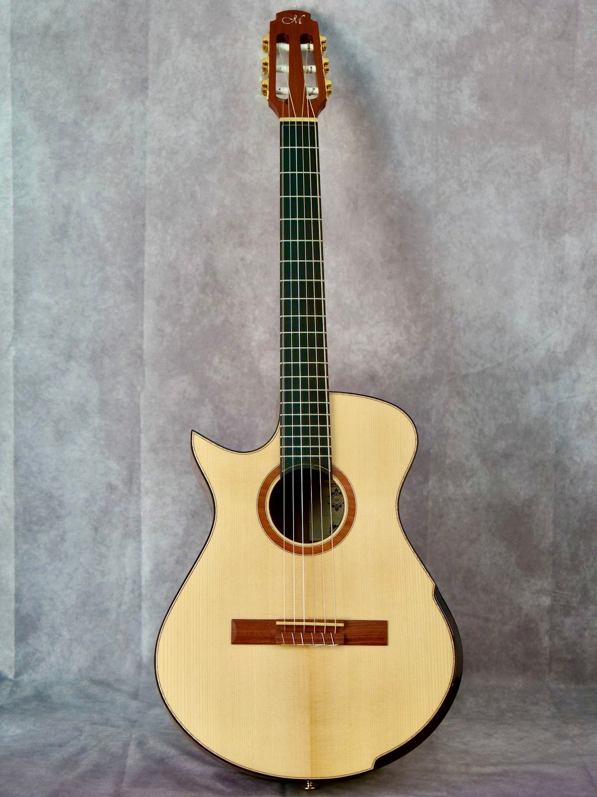 Maestro Crossover Vera Torrified Adirondack/Granadillo #300 left handed nylon string acoustic guitar