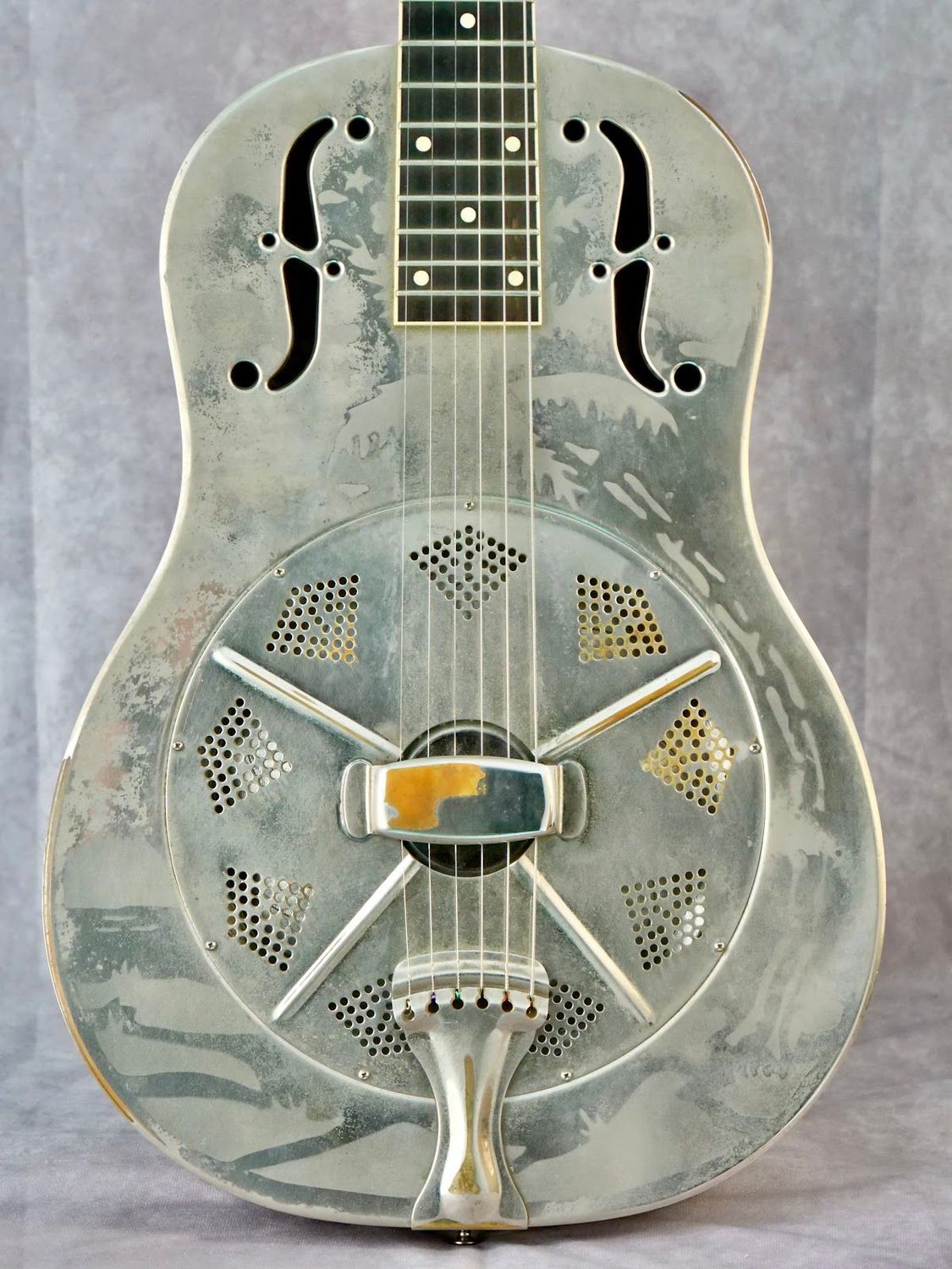 2005 National Replicon #811 left handed acoustic resonator guitar